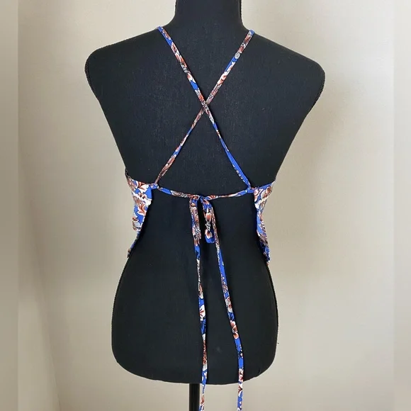 Dance & Marvel Floral Halter Top Size Small New without Tags - Picture 3 of 11